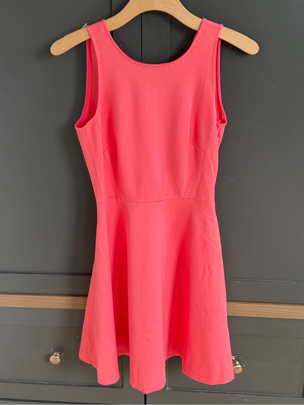 Kate Spade New York Coral Pink Back Bow Fit & Flare Cocktail Dress 2